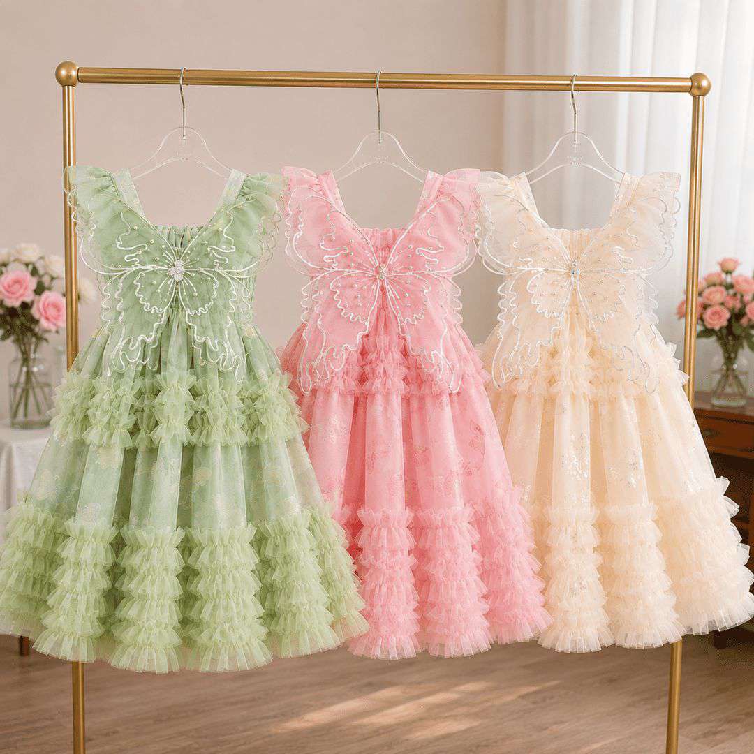 Butterfly Fairy Princess Party Dress
