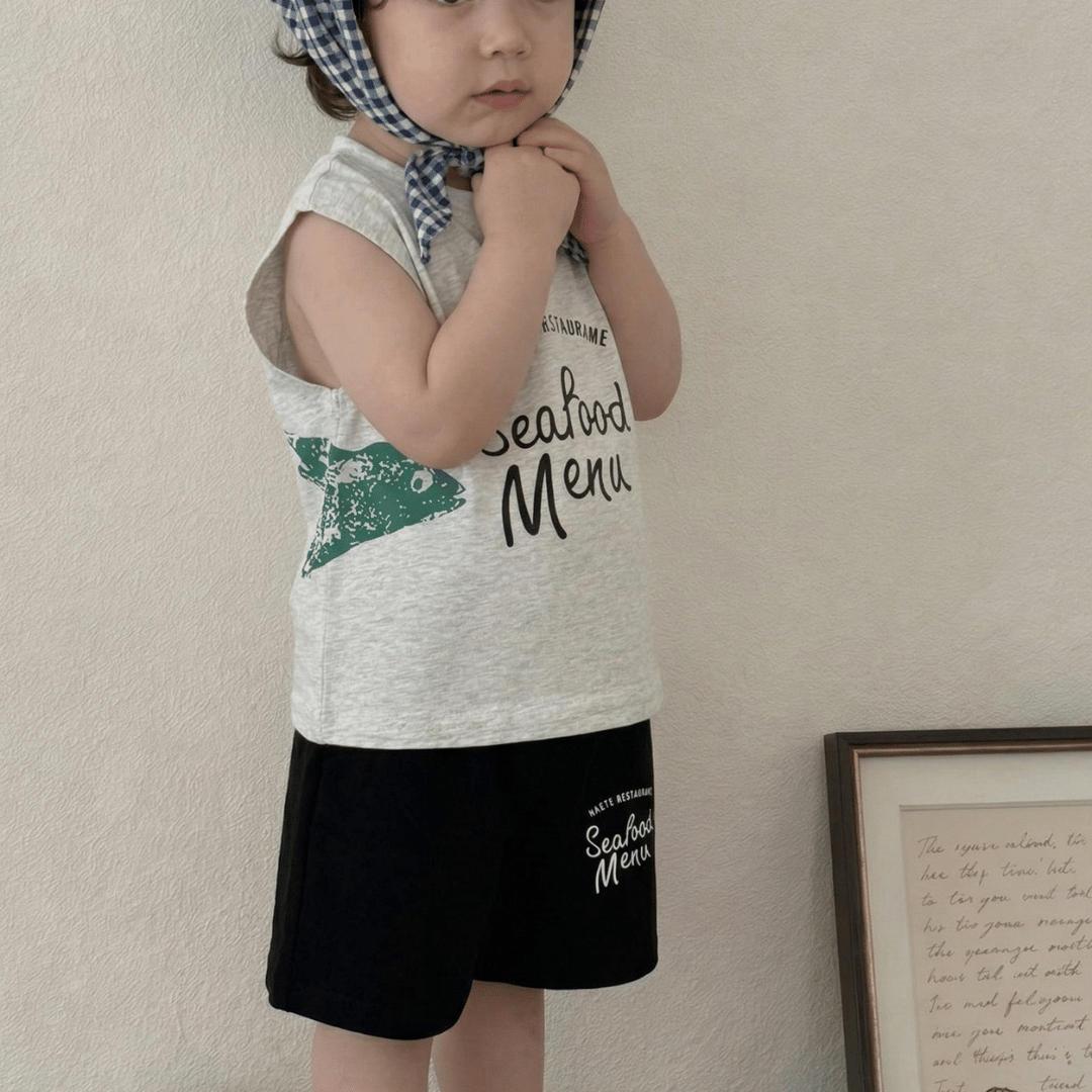 Trendy Baby Sleeveless T-Shirt Set