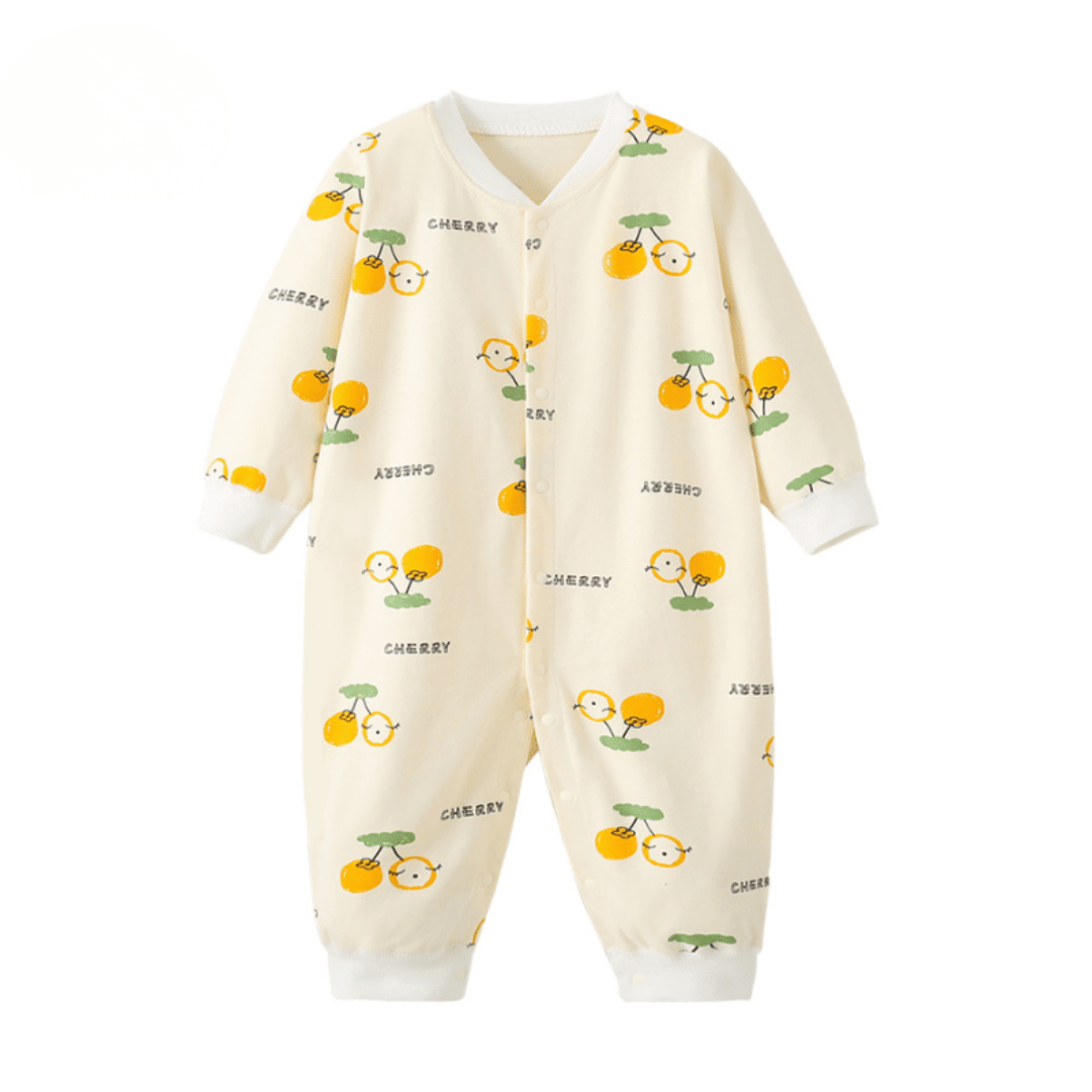 Luxury Cherry Garden Newborn Romper