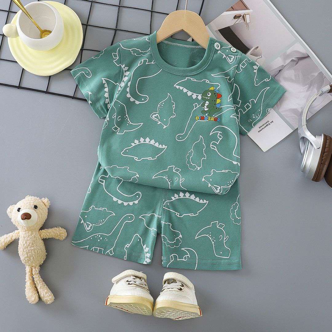 Baby Crocodile Cotton Summer Set