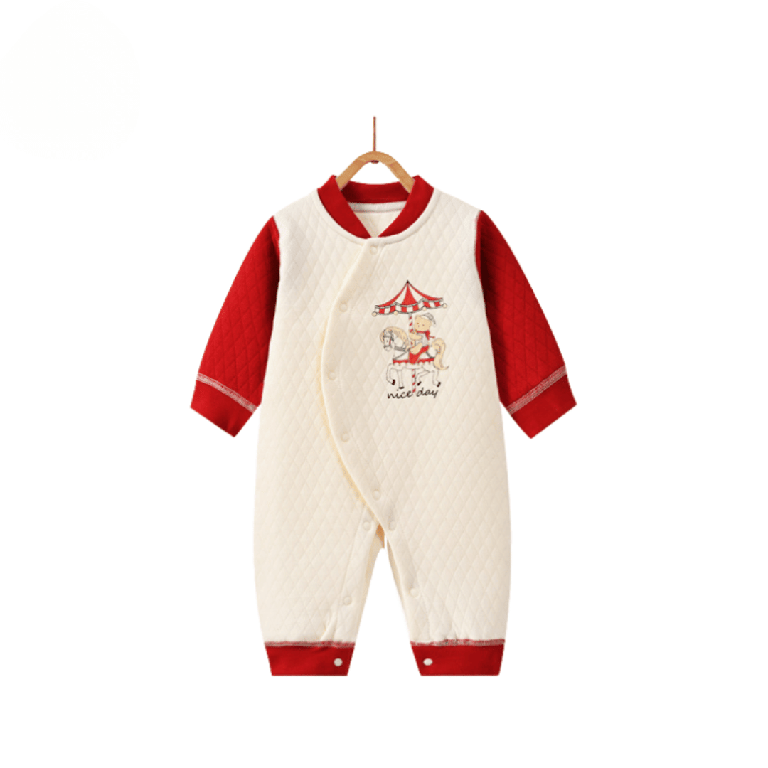 Luxury Carousel Bear Newborn Romper