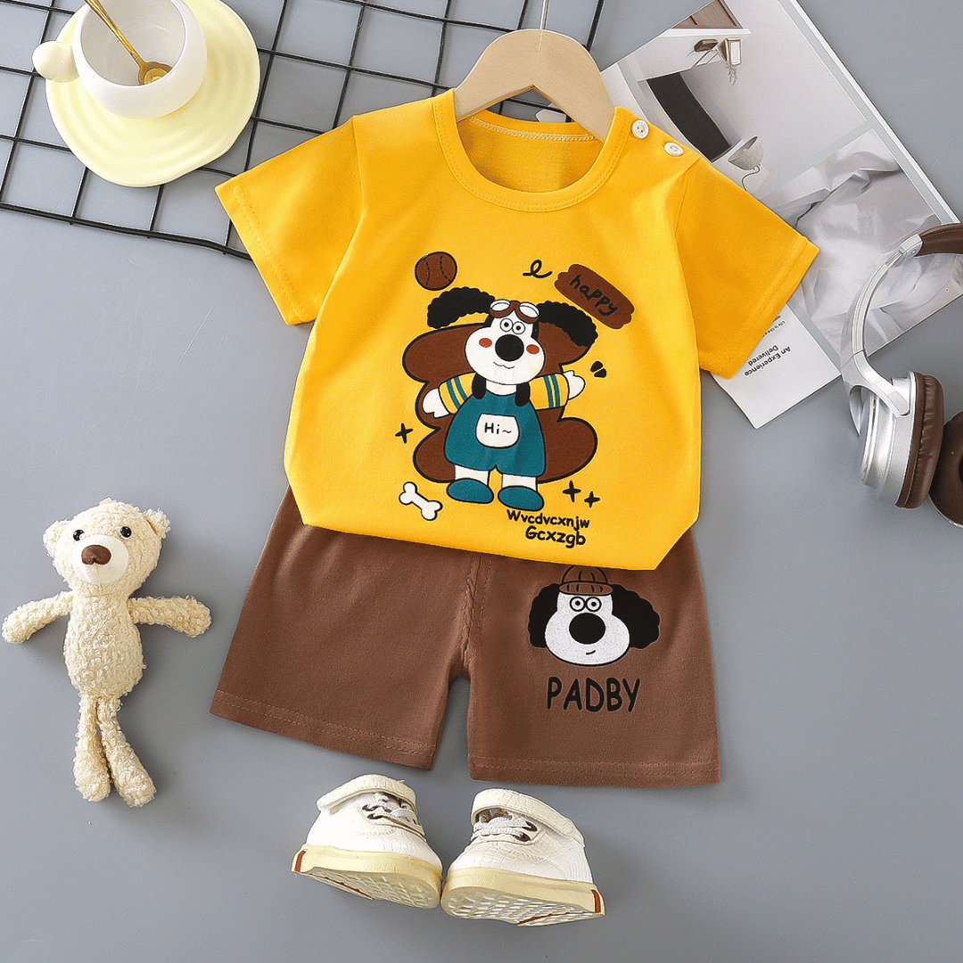 Baby Puppy Cotton Summer Set