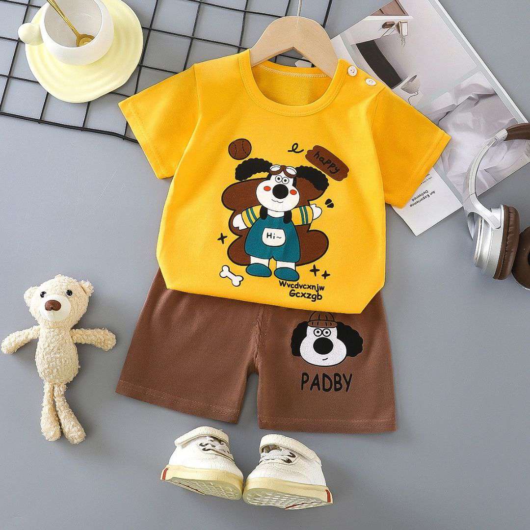 Baby Puppy Cotton Summer Set