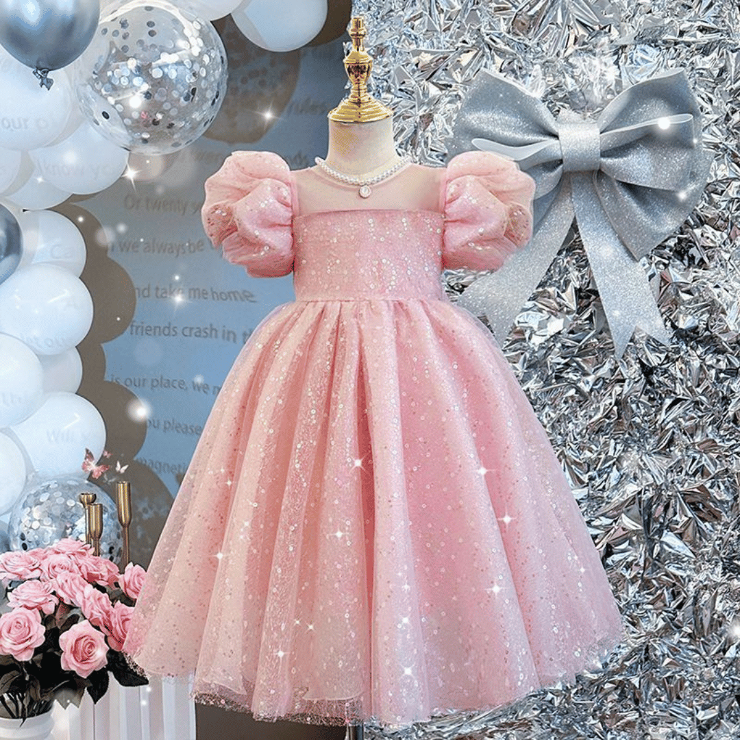 Pink Sparkle Party Dress
