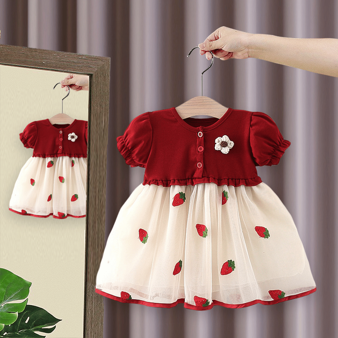 Strawberry Princess Party Dress