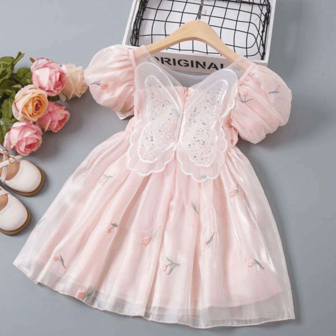 Pink Butterfly Fairy Party Dress