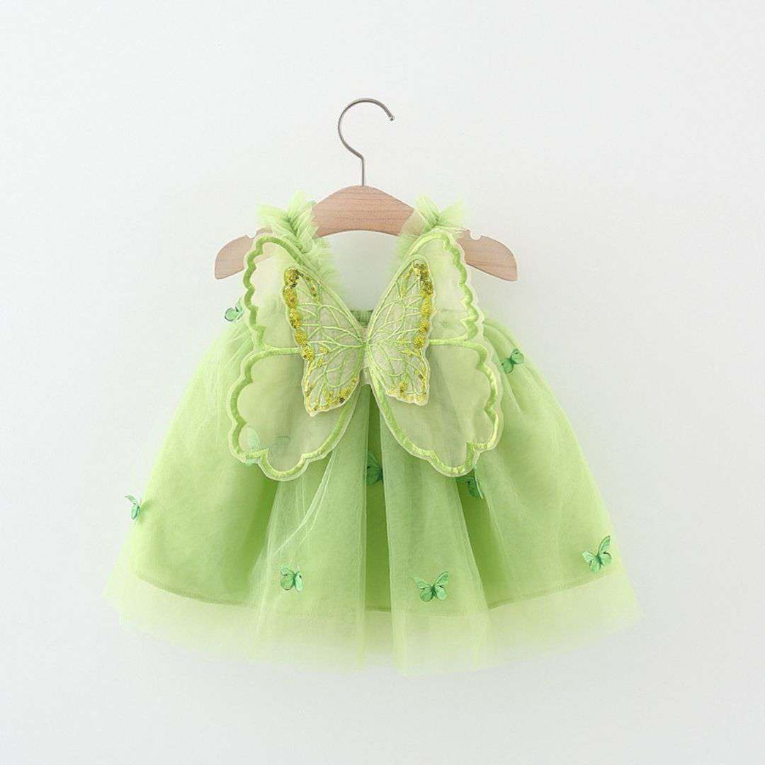 Green Butterfly Princess Dress