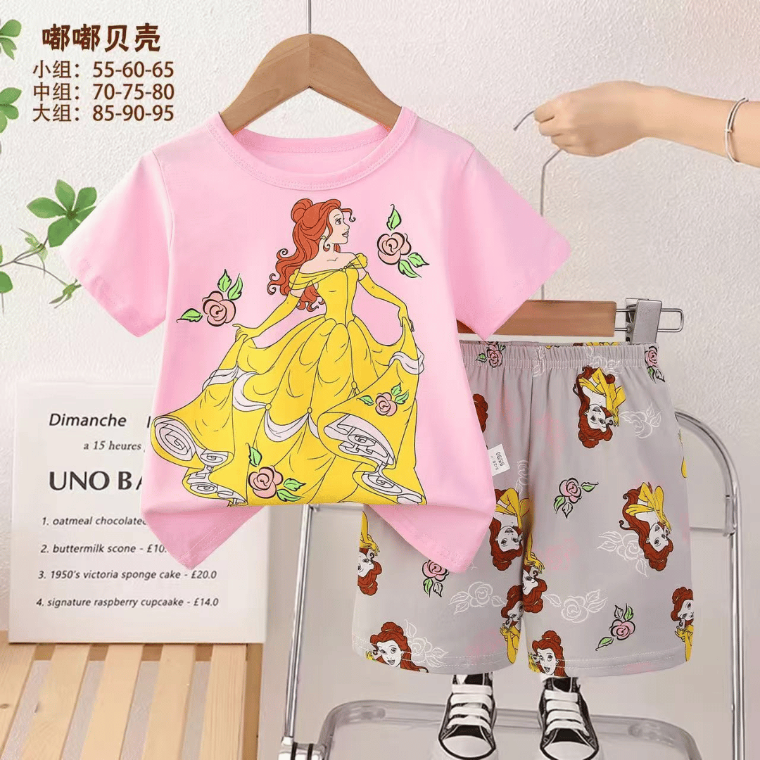 Princess Summer Combo T-Shirt & Pant Set