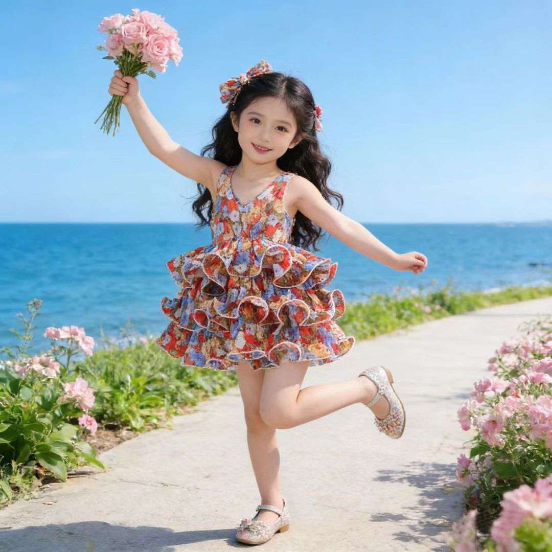 Floral Suspender Summer Dress