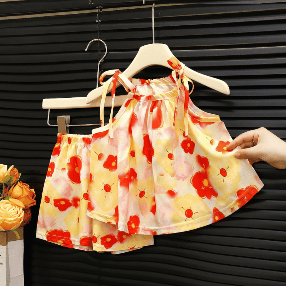 Floral Skirt & Shorts Set