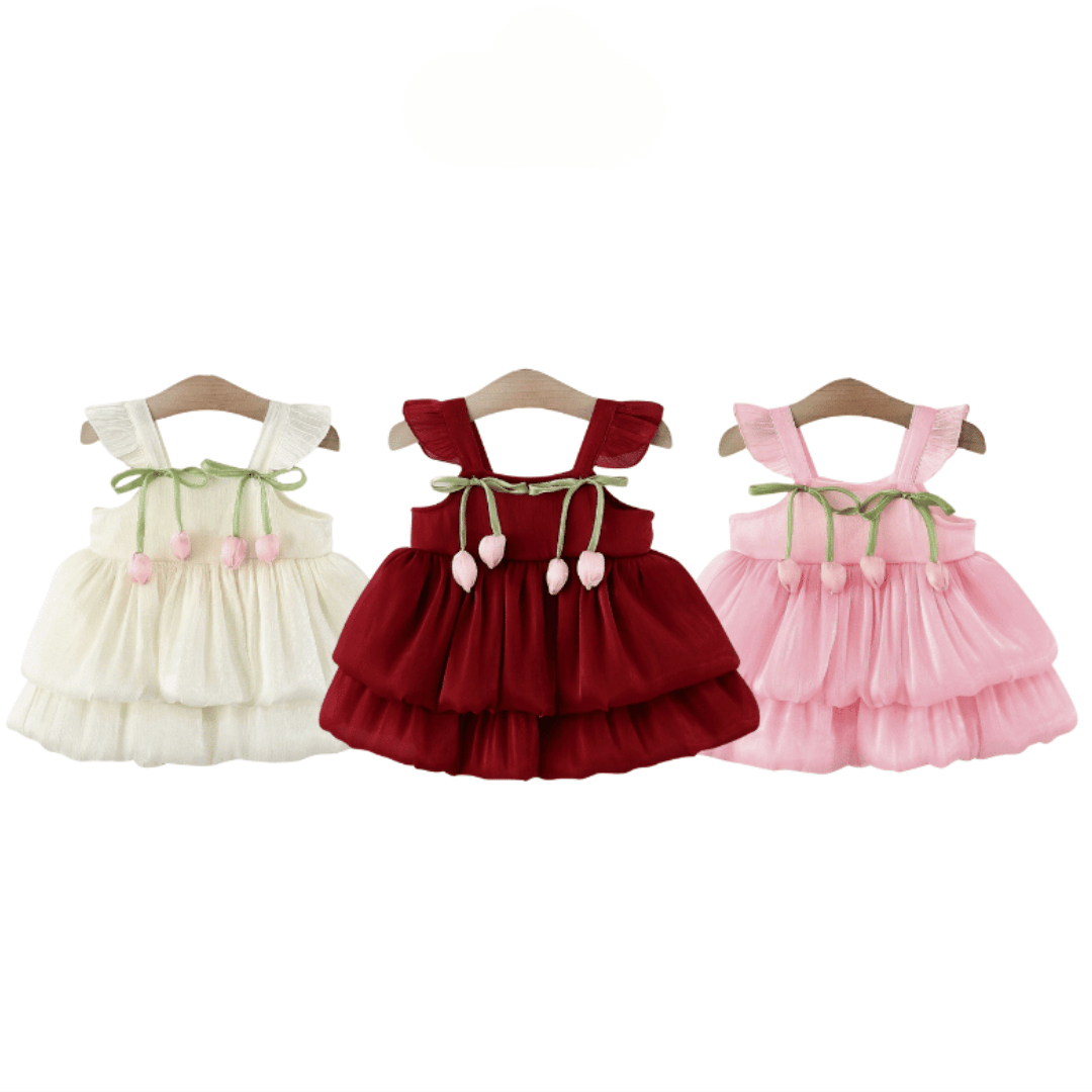 Tulip Petal Layered Princess Dress